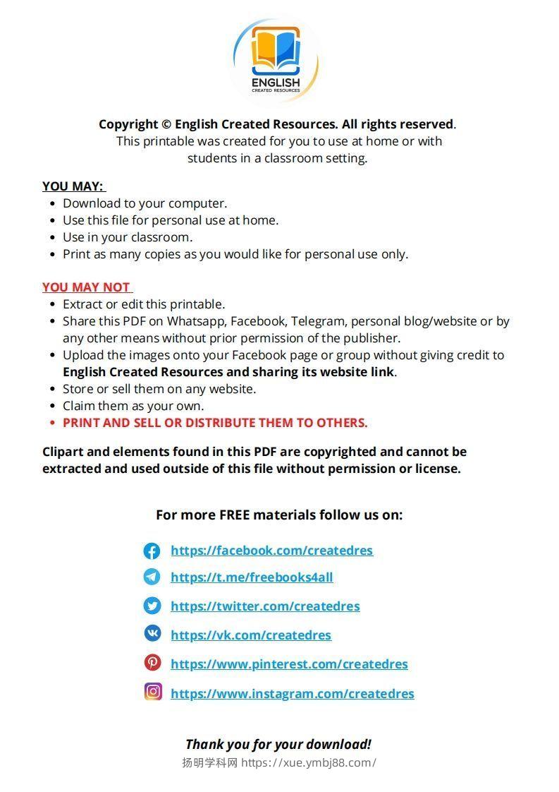 图片[2]-【英语】SpaceColoringBookCopyright2021EnglishCreatedResources-扬明学科网