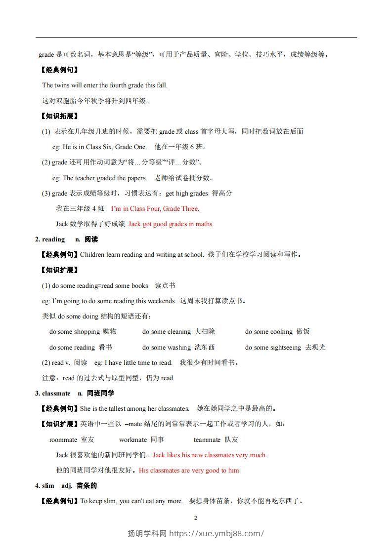 图片[2]-译林版英语七年级上册Unit1Thisisme知识点-扬明学科网