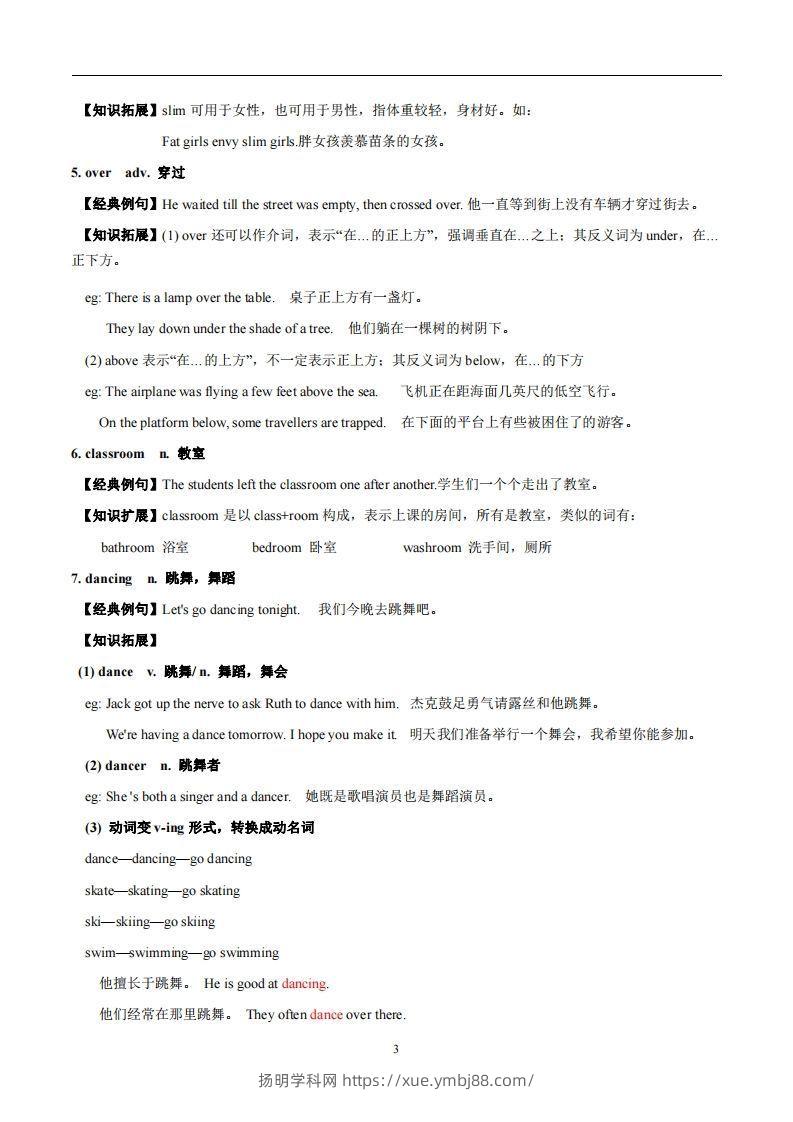 图片[3]-译林版英语七年级上册Unit1Thisisme知识点-扬明学科网