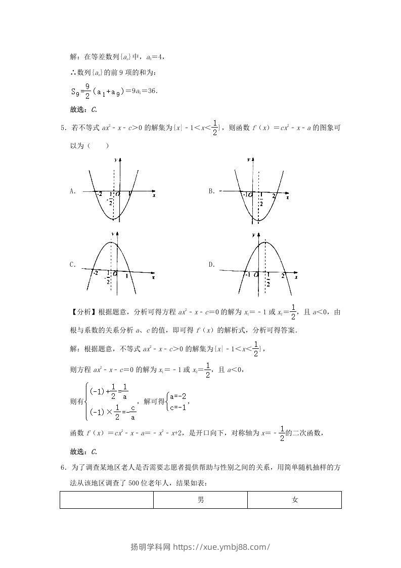 图片[2]-2020-2021年北京市昌平区高二数学下学期期末试题及答案(Word版)-扬明学科网