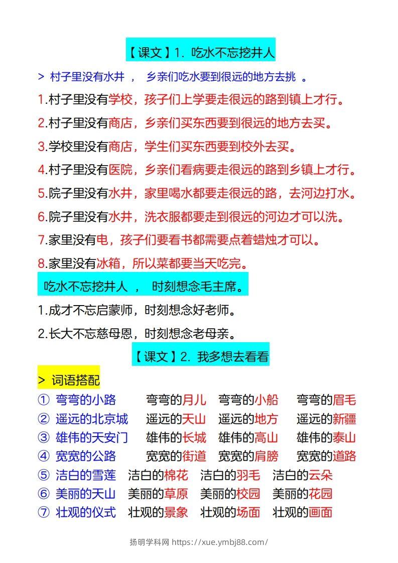 图片[2]-4_一年级下册仿写句子-扬明学科网