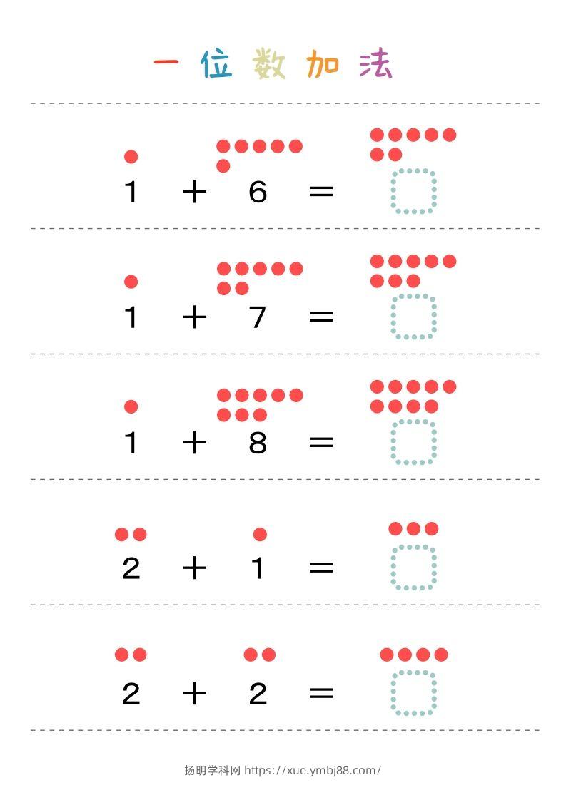 图片[2]-【数学】一位数加法-扬明学科网