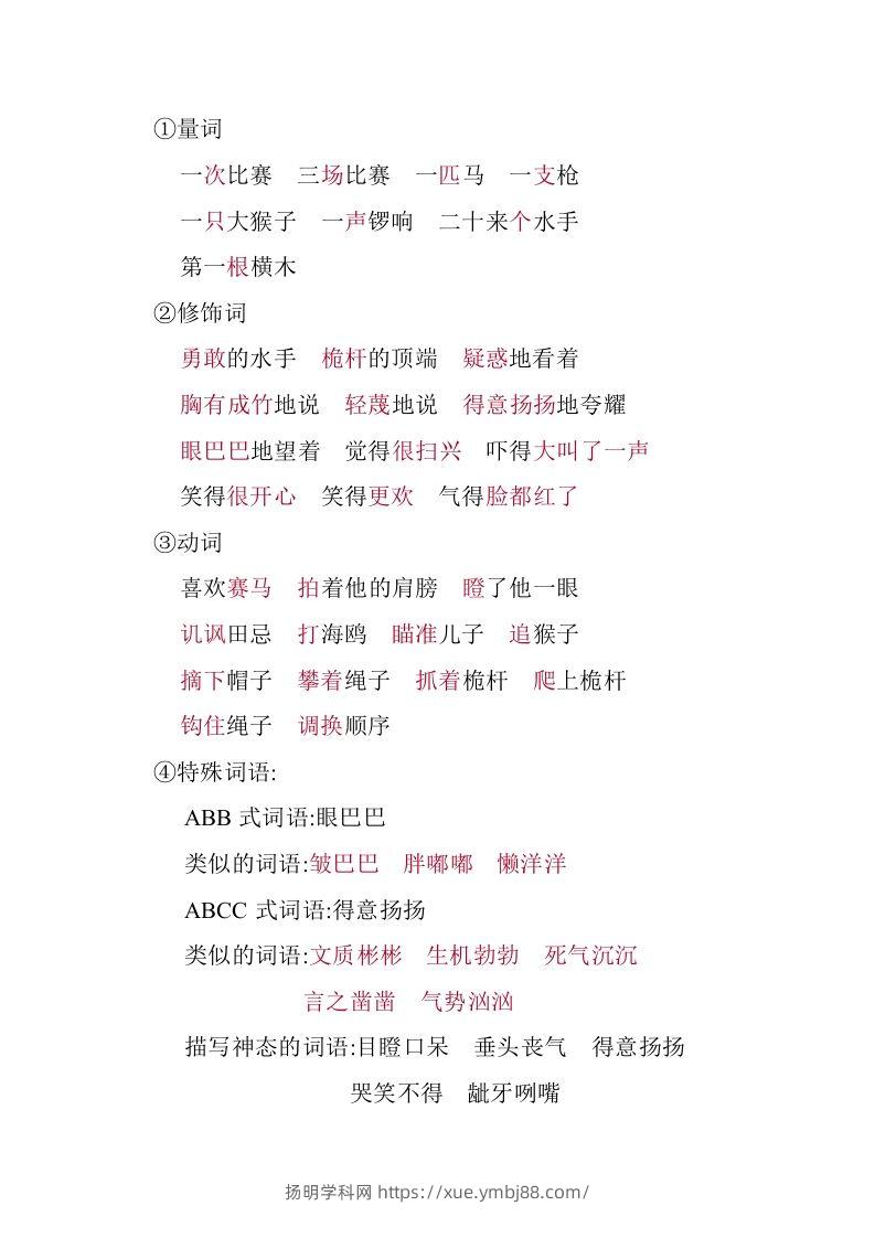 图片[3]-五年级语文下册05.第六单元知识小结（部编版）-扬明学科网