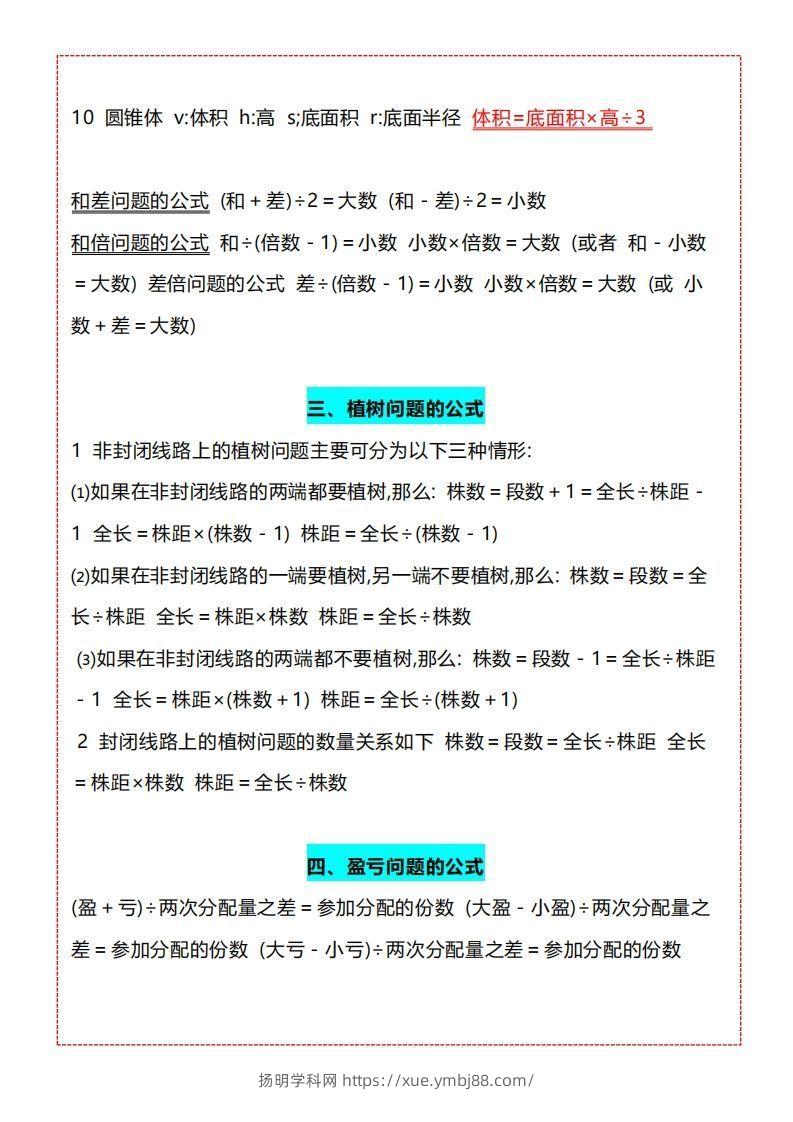 图片[3]-【五上】数学必背汇总-扬明学科网
