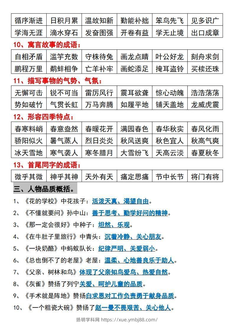 图片[3]-【三上】语文必背汇总-扬明学科网