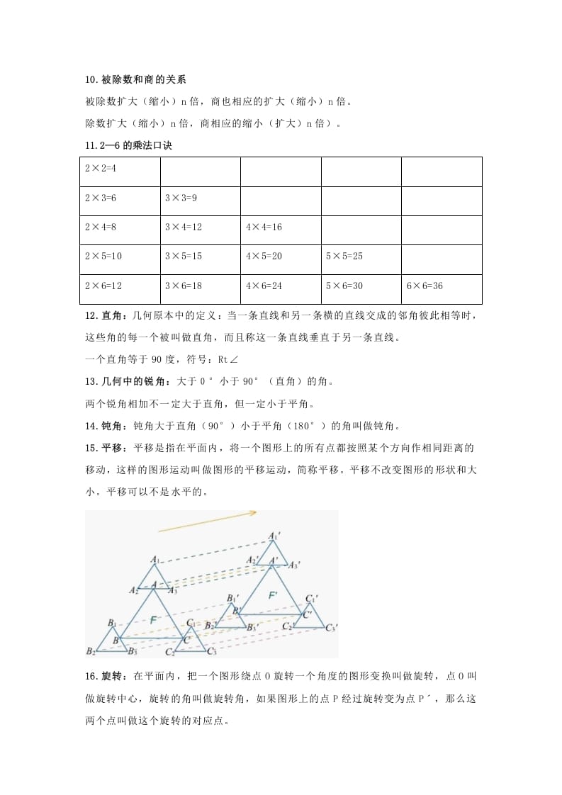 图片[2]-二年级数学下册小学知识点归纳-扬明学科网