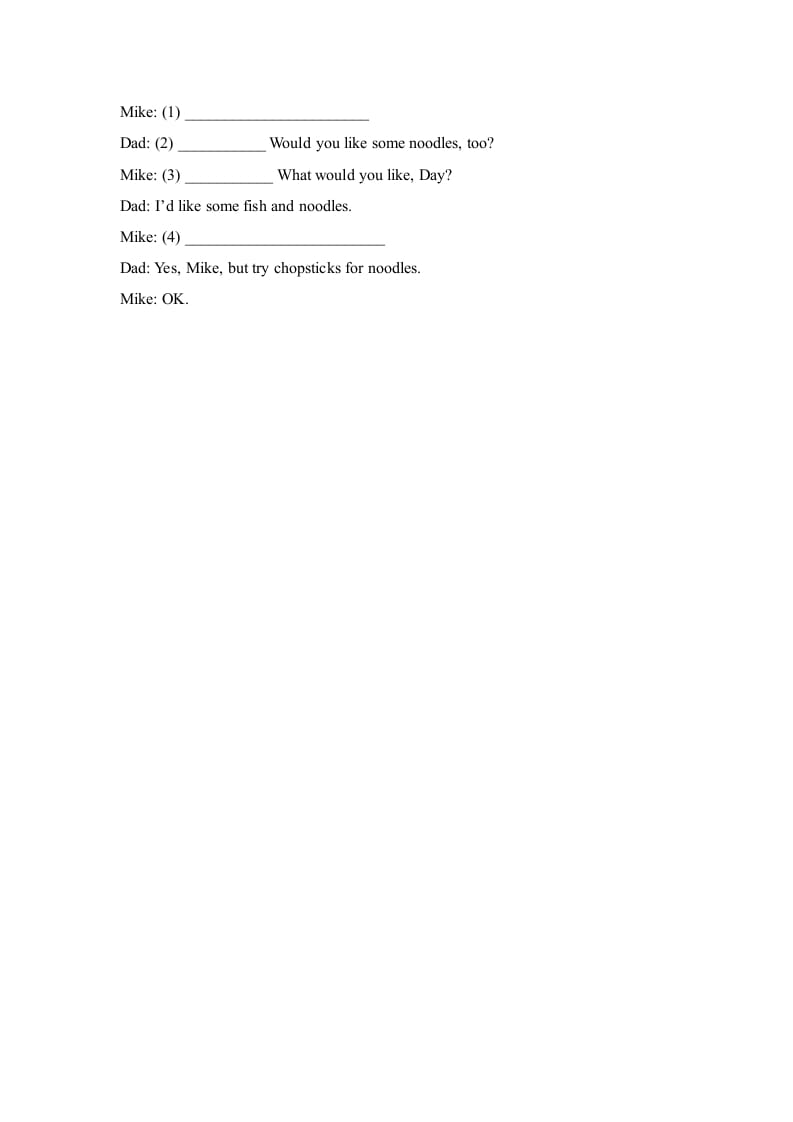 图片[2]-四年级英语上册Unit5_B_Read_and_write同步习题（人教版一起点）-扬明学科网