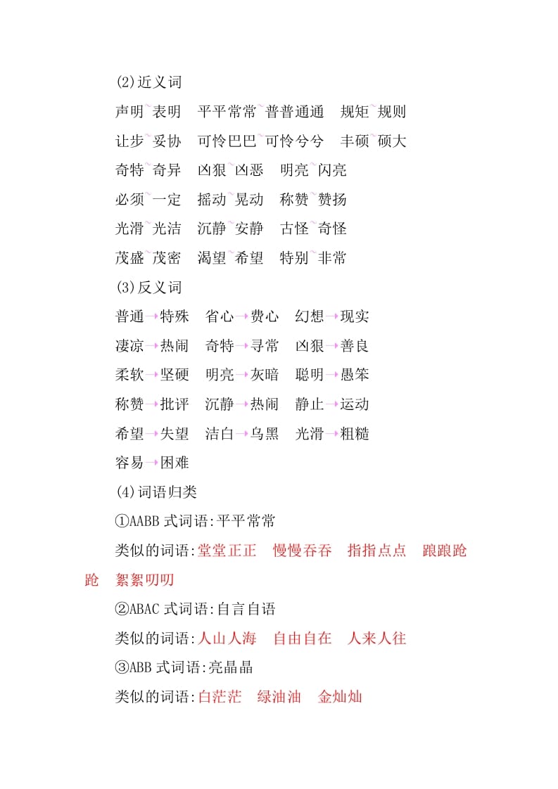 图片[2]-四年级语文下册第八单元知识小结-扬明学科网