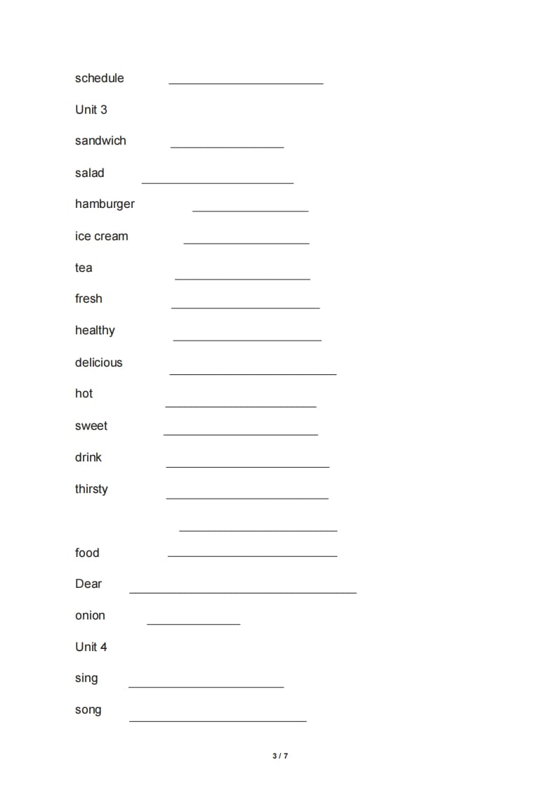 图片[3]-五年级英语上册英语单词表英译汉（人教版PEP）-扬明学科网