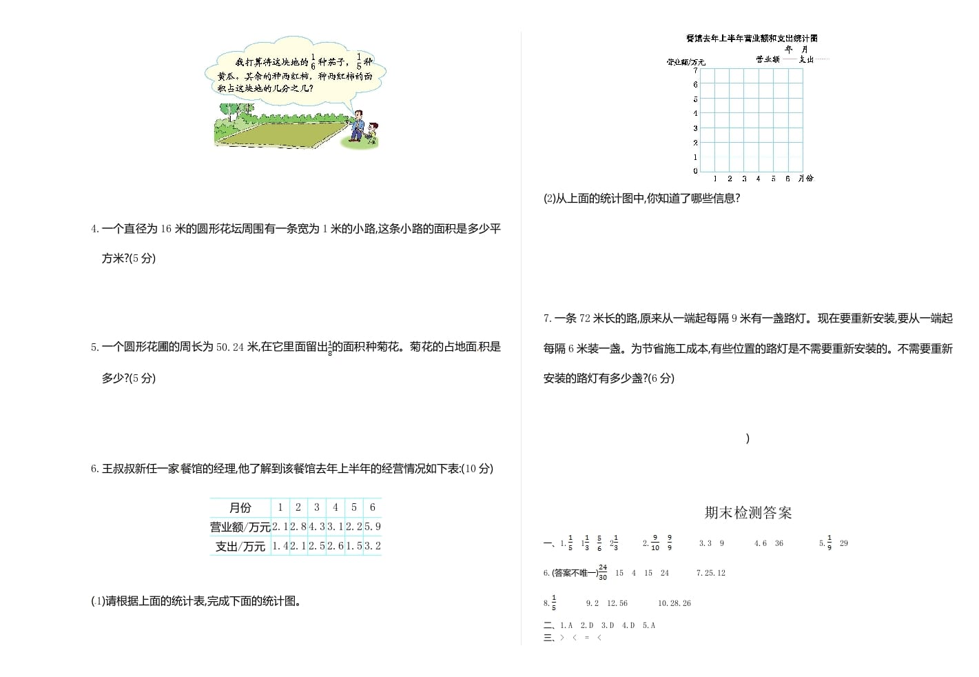 图片[3]-五年级数学下册苏教版下学期期末测试卷1-扬明学科网