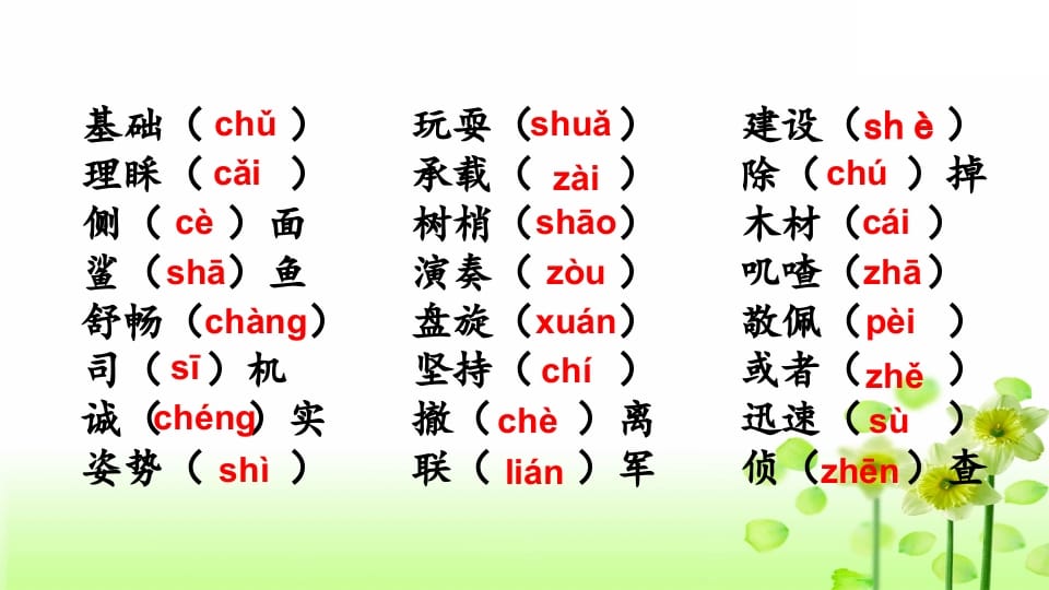 图片[3]-三年级语文上册专项1生字复习课件（部编版）-扬明学科网