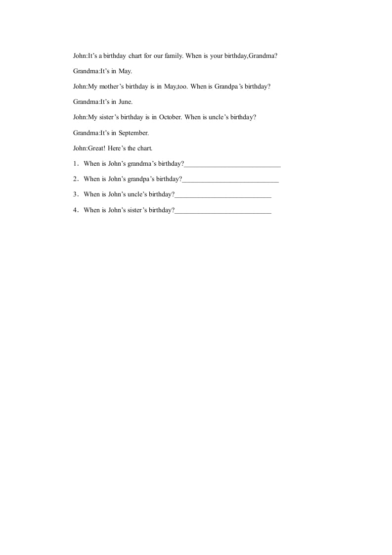 图片[2]-三年级英语上册Unit6习题第2课时（人教版一起点）-扬明学科网