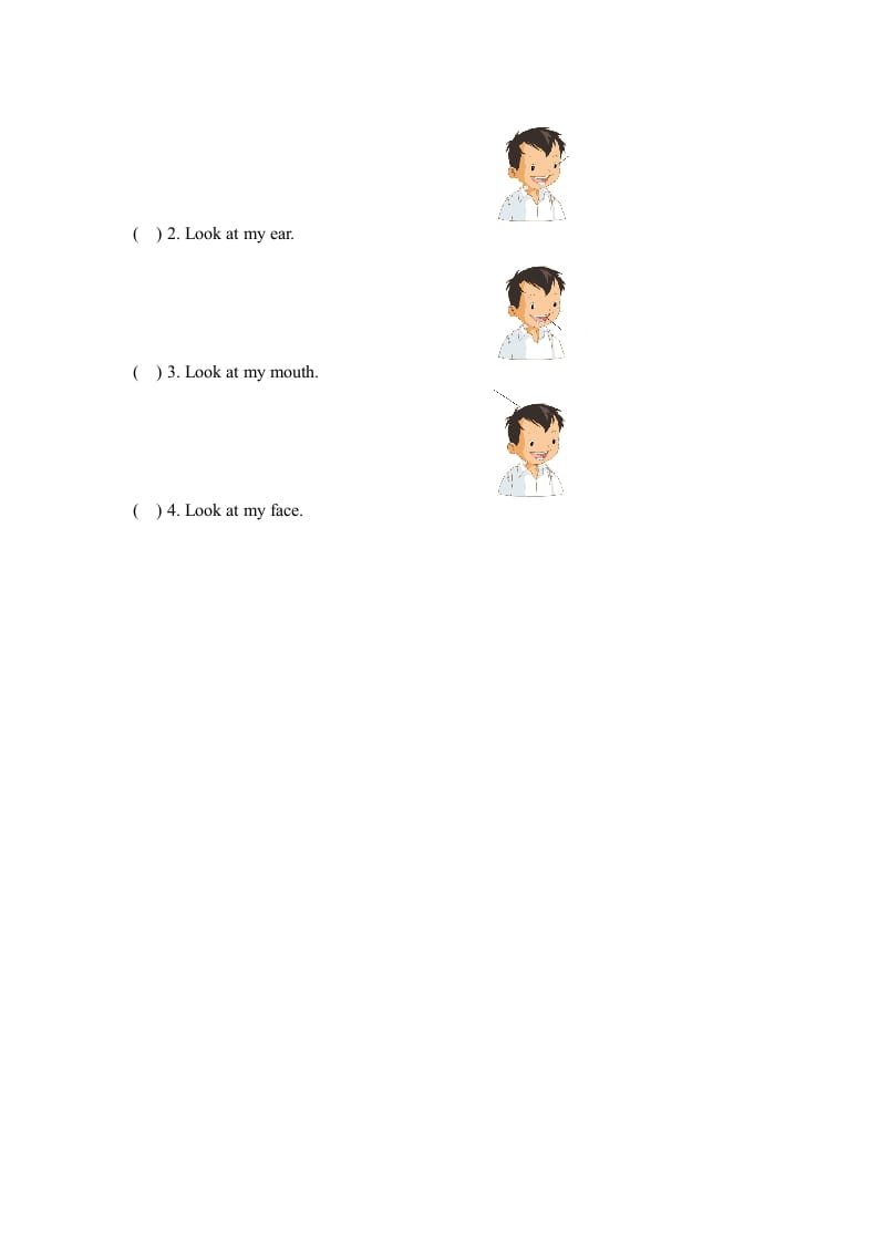 图片[2]-三年级英语上册Unit3_A_Let’s_learn同步习题(1)（人教版一起点）-扬明学科网
