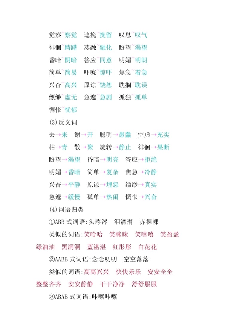 图片[2]-六年级语文下册第三单元知识小结-扬明学科网