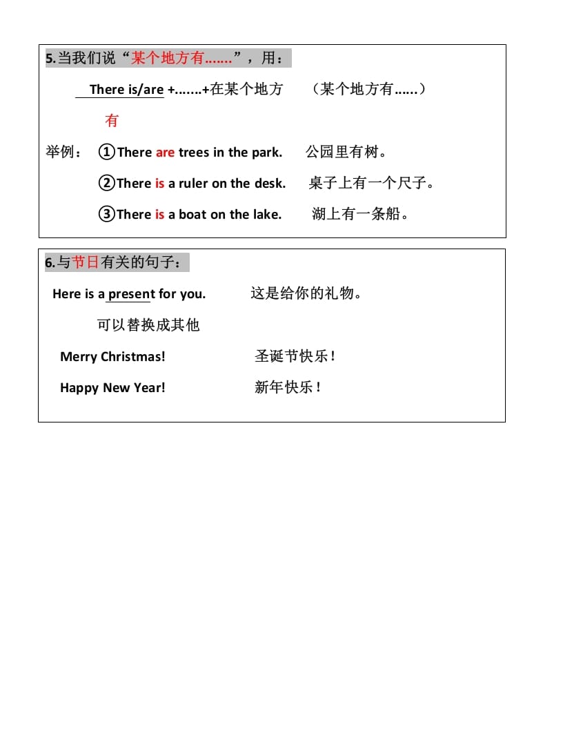 图片[3]-二年级英语上册知识点汇总（人教版一起点）-扬明学科网