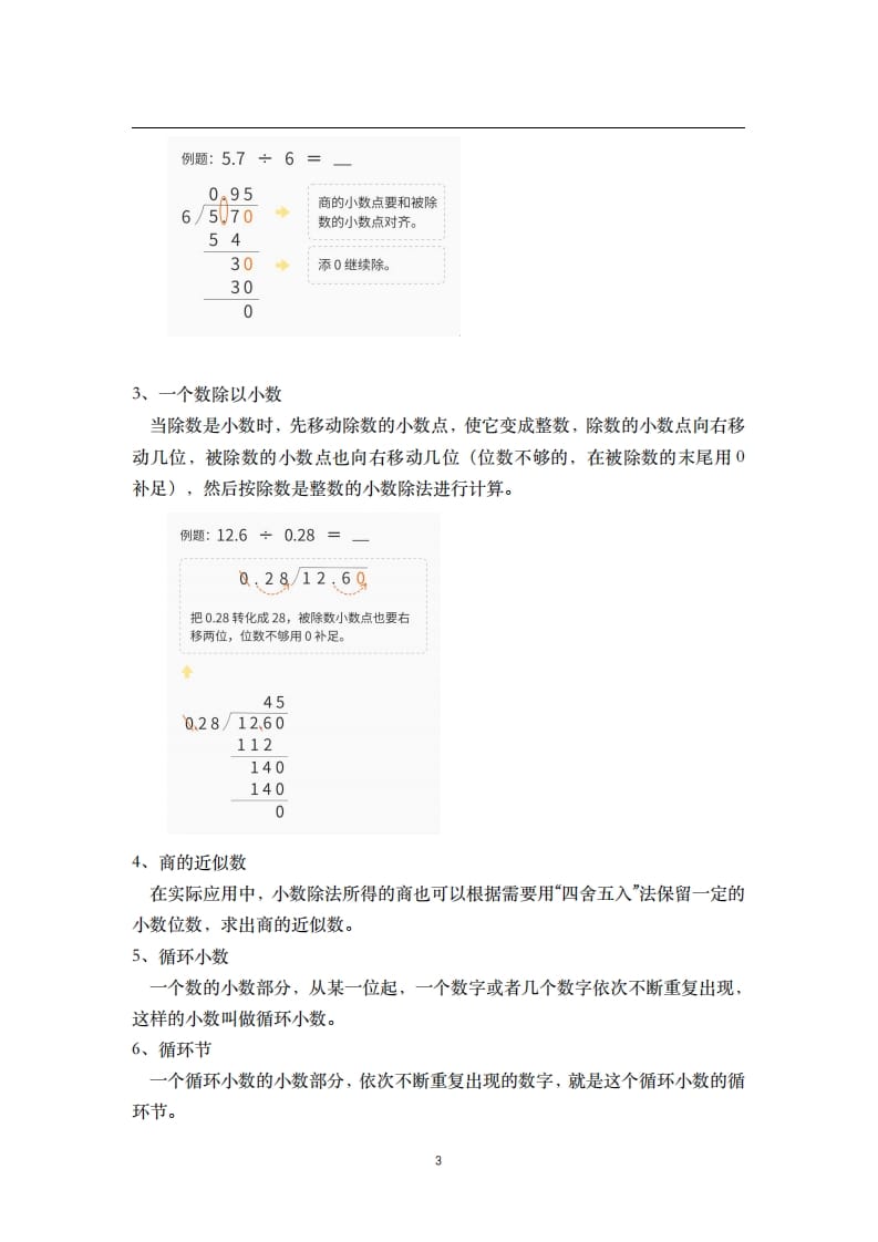 图片[3]-五年级数学上册-核心知识点总结（人教版）-扬明学科网