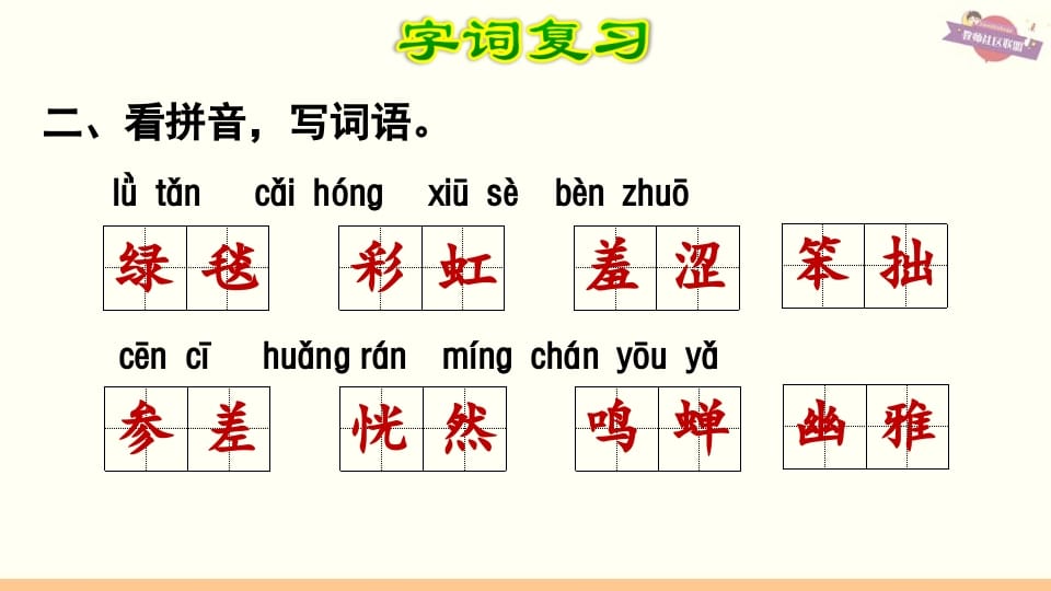 图片[3]-六年级语文上册第1单元复习（部编版）-扬明学科网